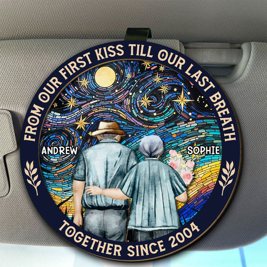 From Our First Kiss - Personalized Custom Car Visor Clip