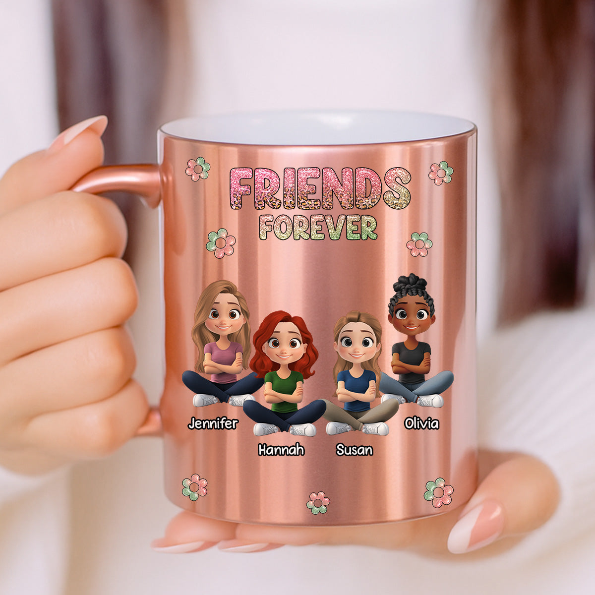 Always My Bestfriend - Personalized Custom Metallic Mug