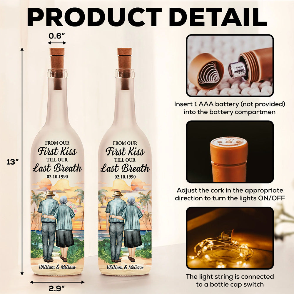 From Our First Kiss - Personalized Custom Bottle Lamp