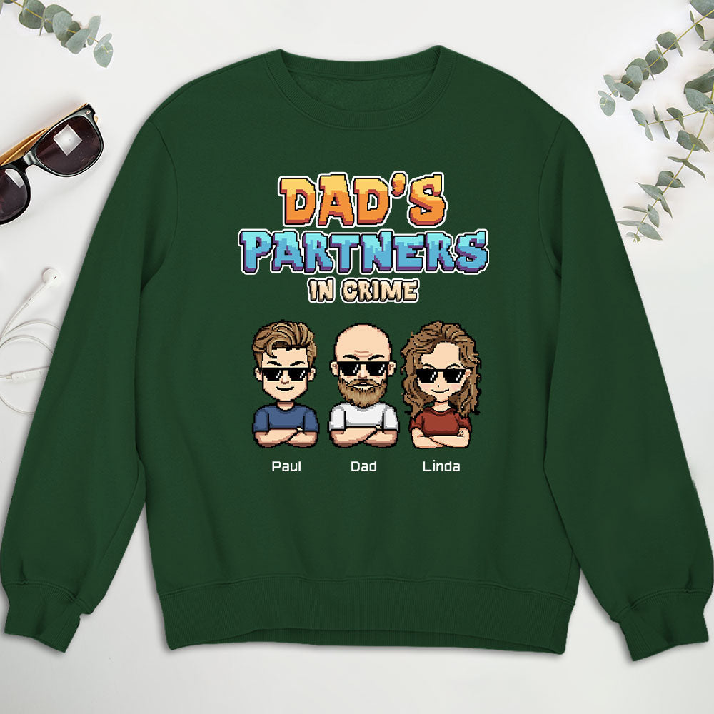 Dad Partners In Crime - Personalized Custom Shirt
