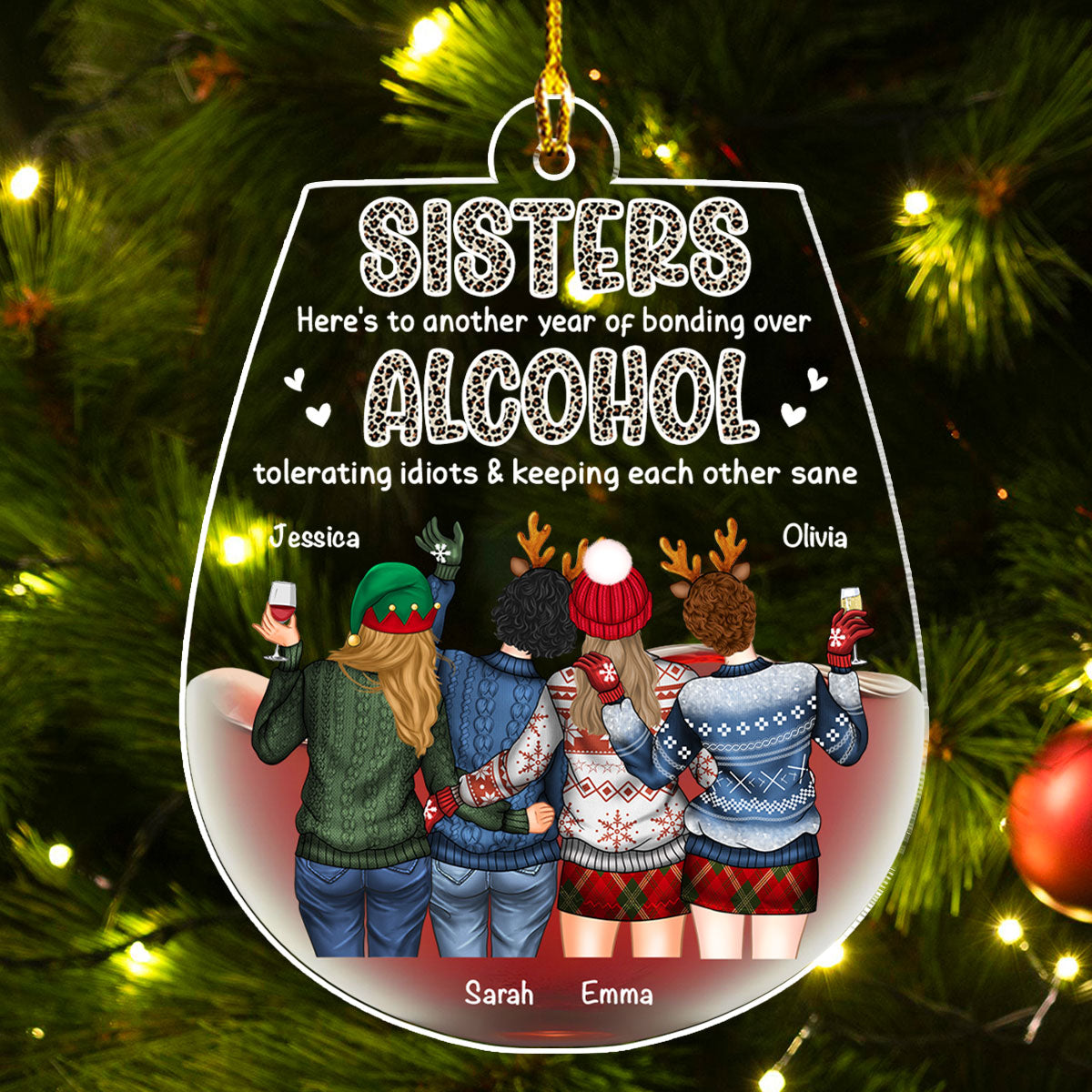 Alcohol Tolerating - Personalized Custom Acrylic Ornament