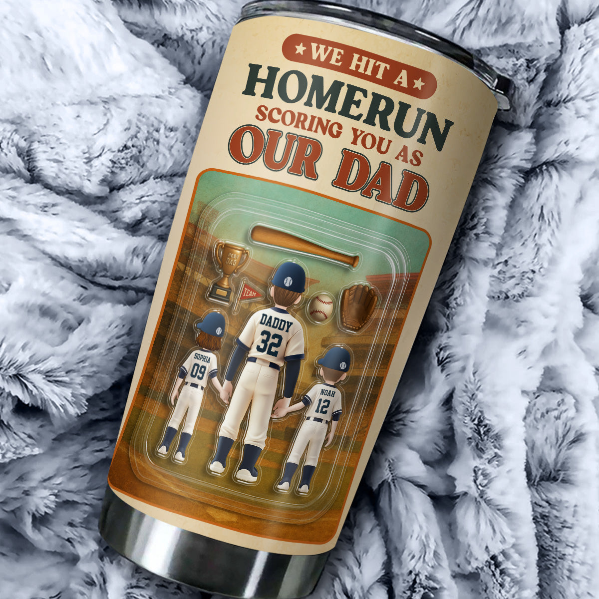 Baseball Dad - Personalized Custom Tumbler