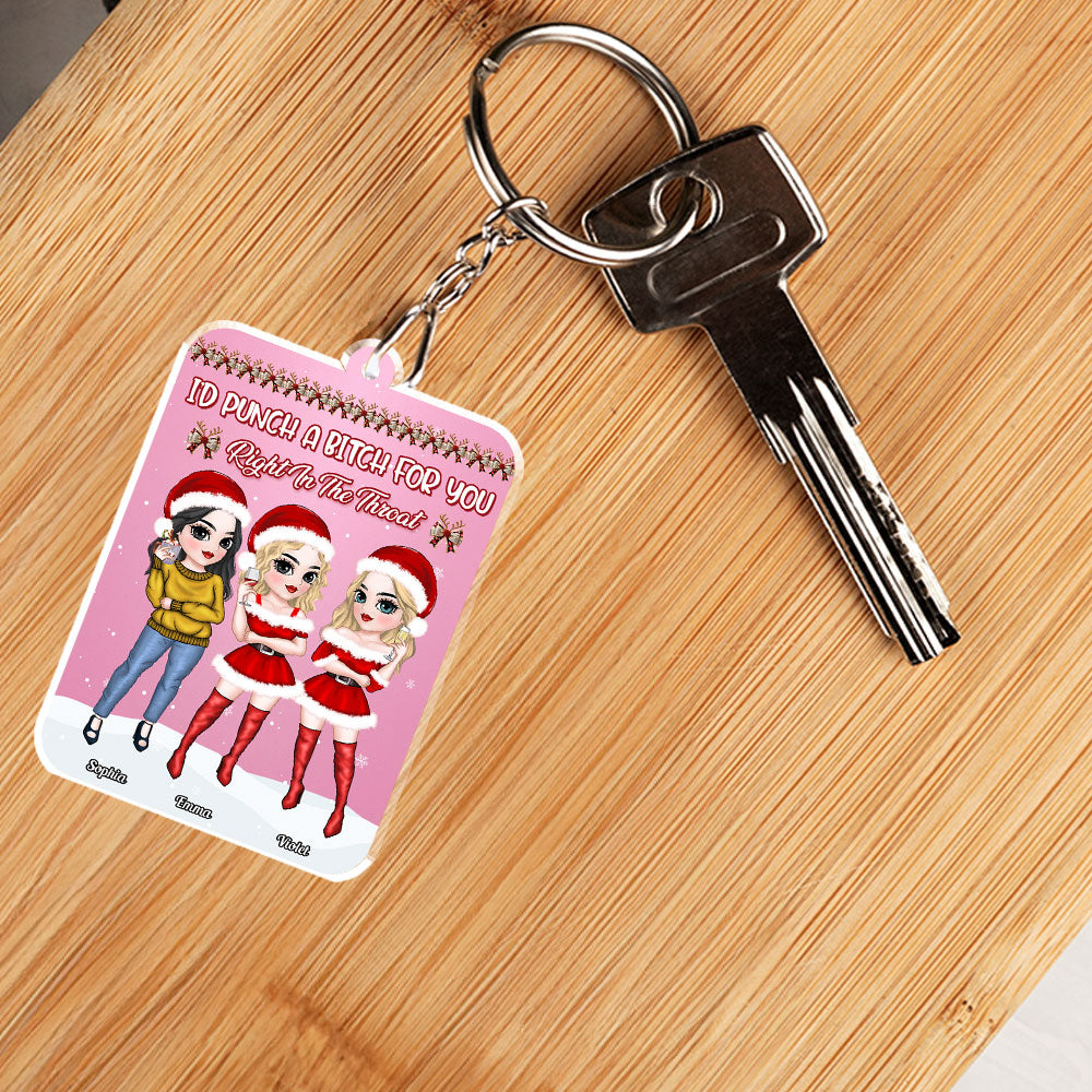 Punch A Bitch - Personalized Custom Acrylic Keychain