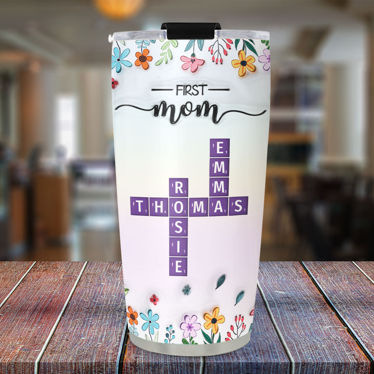 New Style First Mom Now Grandma - Personalized Custom 3D Inflated Effect Tumbler