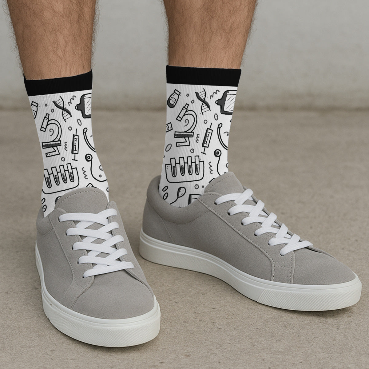 This Nurse Is Off Duty - Personalized Custom Crew Socks