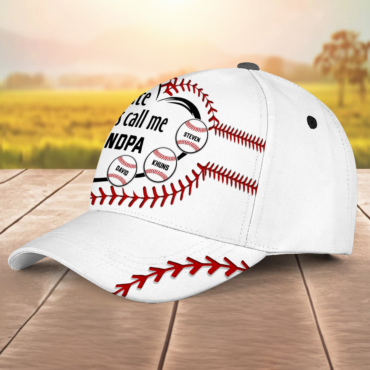 My Favorite Player Call Me Grandpa Dad - Personalized Custom Classic Cap