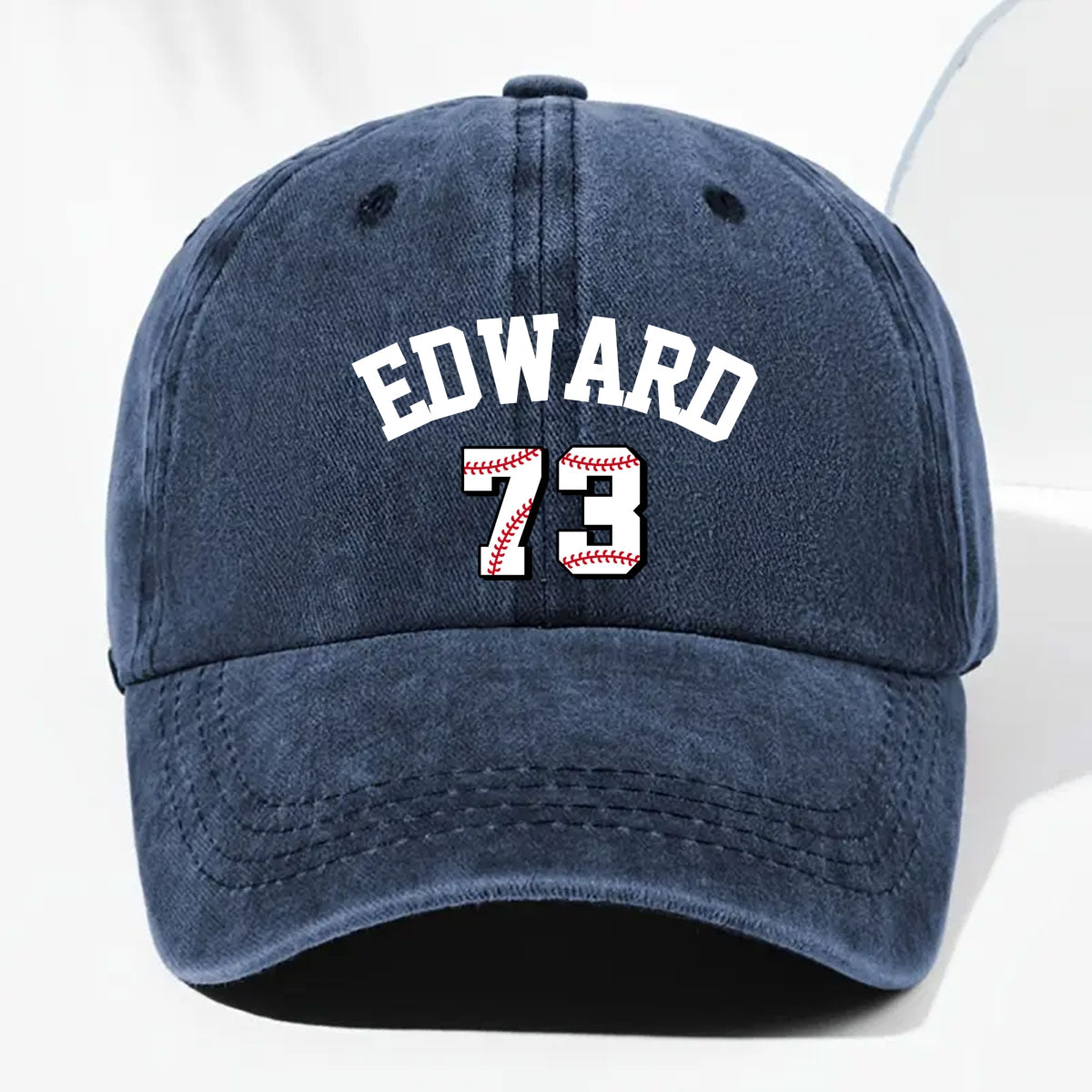 You Make My Heart Smile - Personalized Custom Vintage Washed Denim Cap