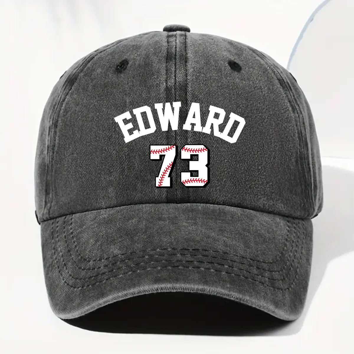 You Make My Heart Smile - Personalized Custom Vintage Washed Denim Cap