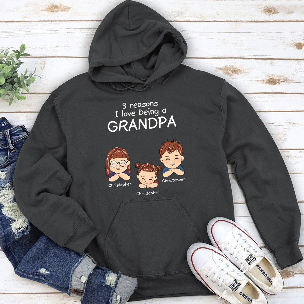 Reason To Be A Grandpa - Personalized Custom Shirt