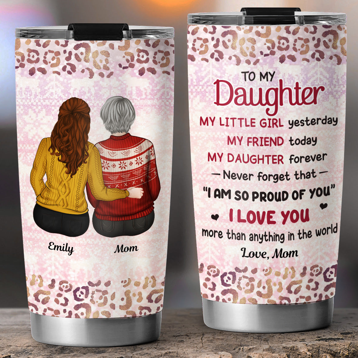 My Little Girl - Personalized Custom Tumbler
