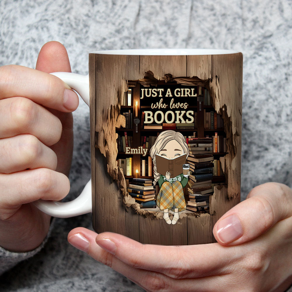 Just A Book Lover - Personalized Custom Coffee Mug