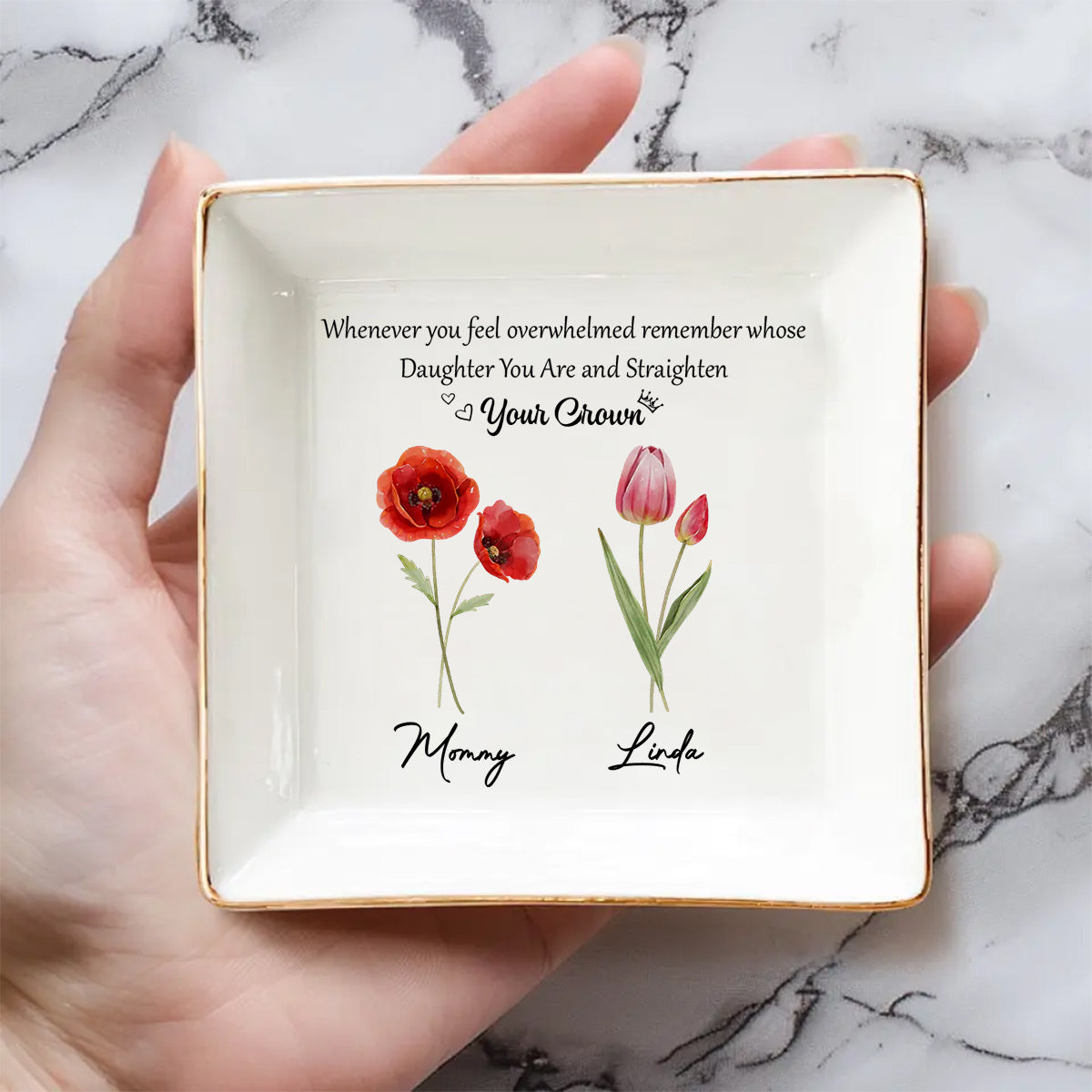 You Are My Daughter - Personalized Custom Jewelry Dish