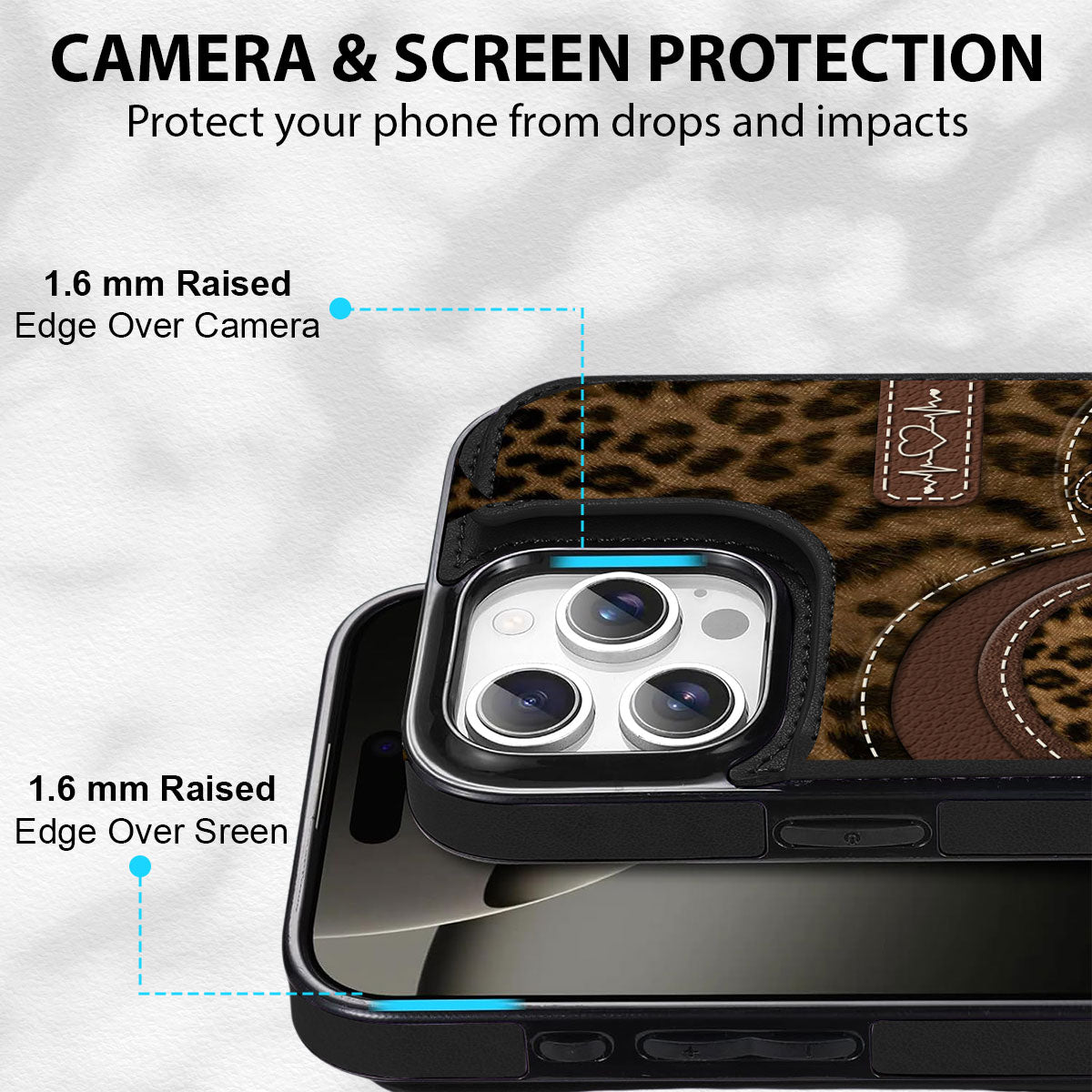 Grandma Sweethearts - Personalized Custom Leather Phone Case