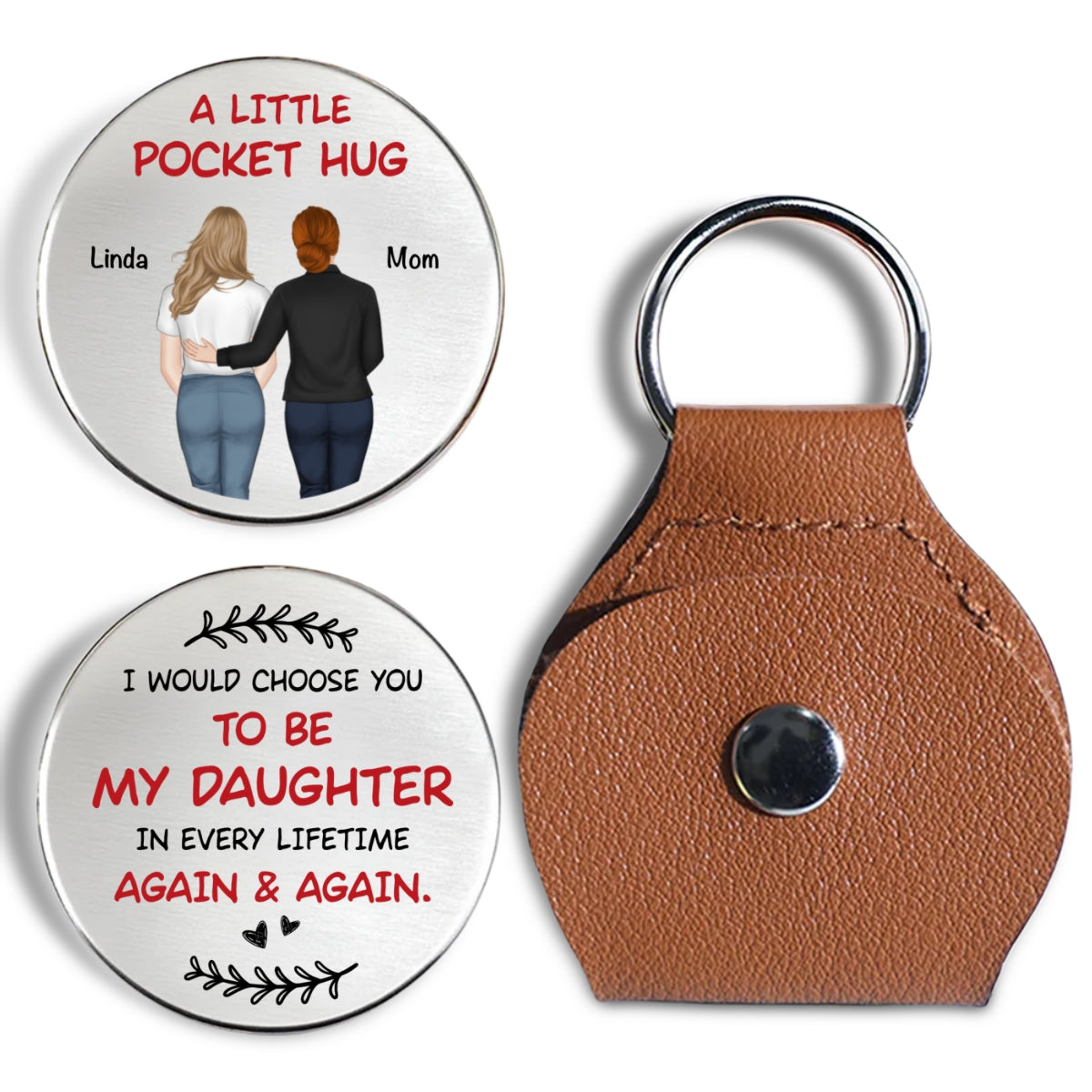 Again And Again - Personalized Custom Pocket Hug