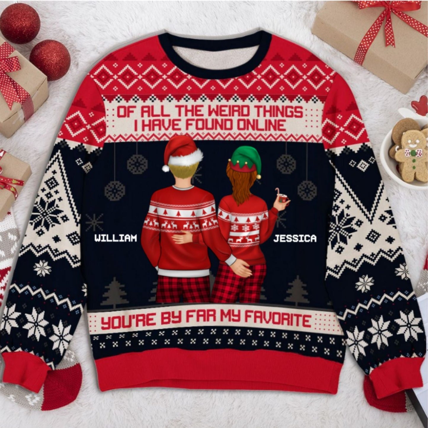 You Are By Far My Favorite - Personalized Custom All-Over-Print Sweatshirt