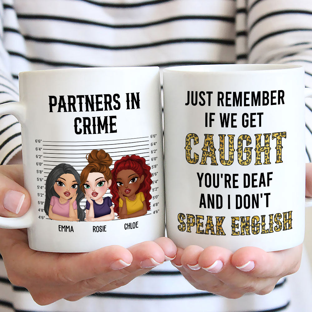 Partner In Crime Humor - Personalized Custom Coffee Mug