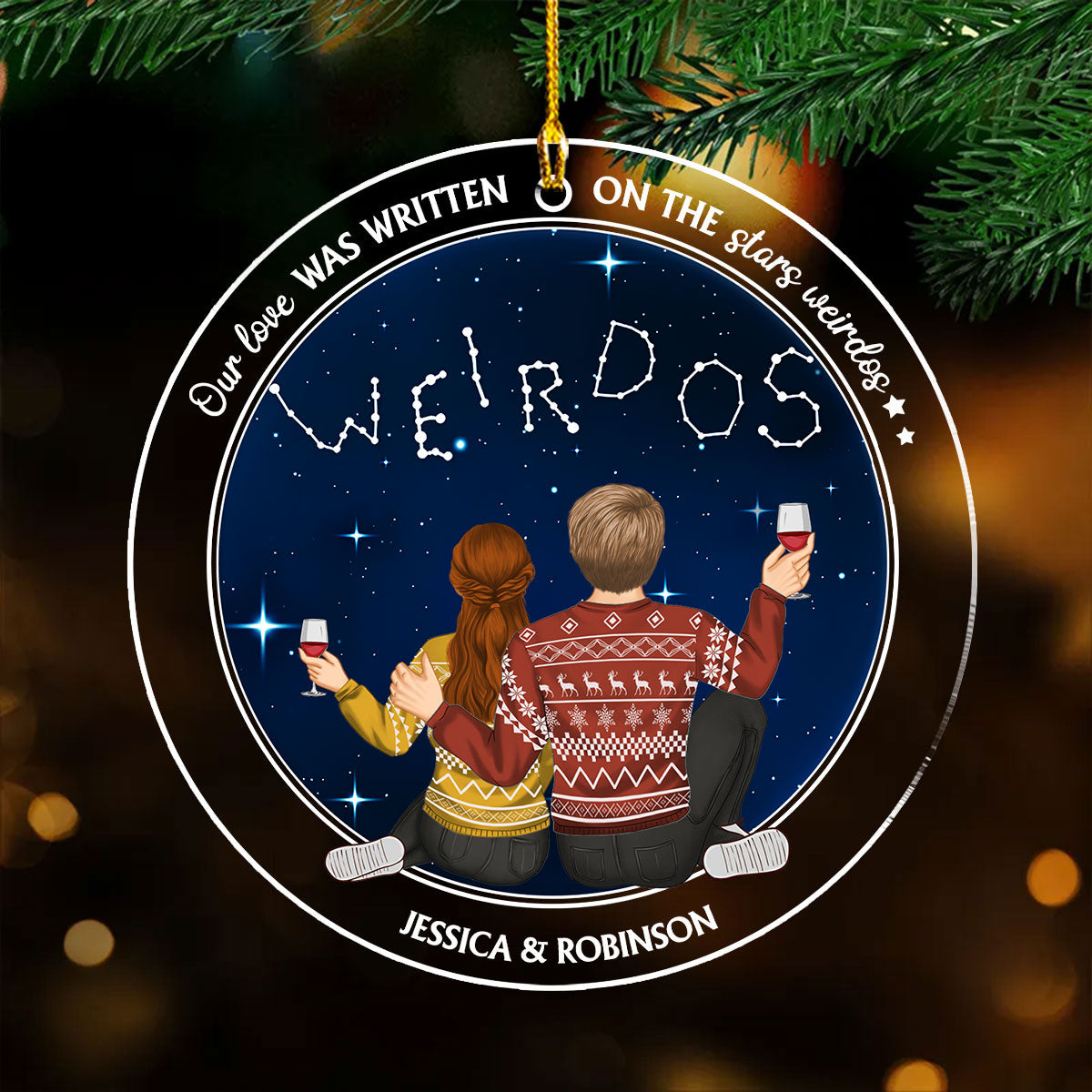 On The Stars Weirdos - Personalized Custom Acrylic Ornament