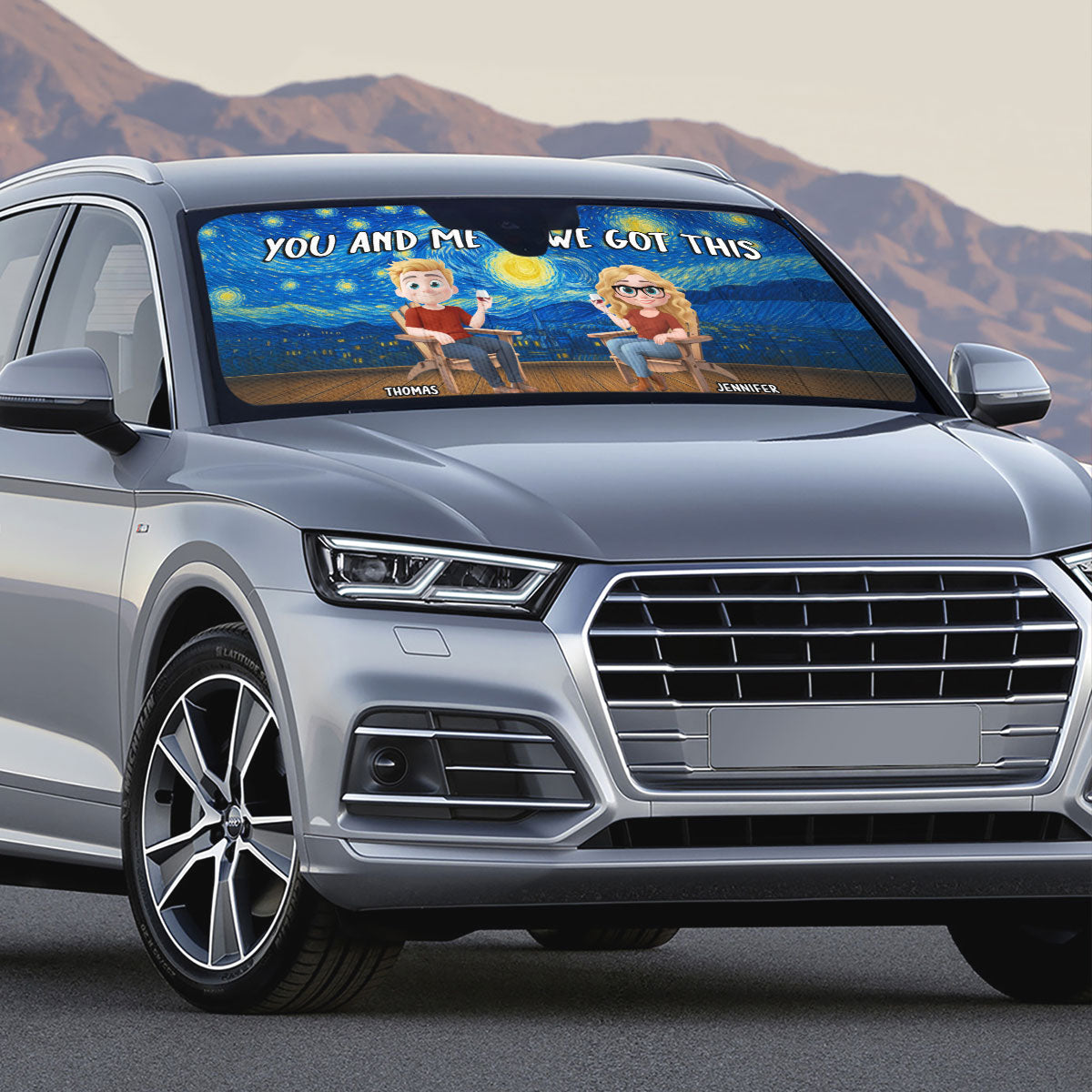 Whimsical Sky - Personalized Custom Car Sunshade