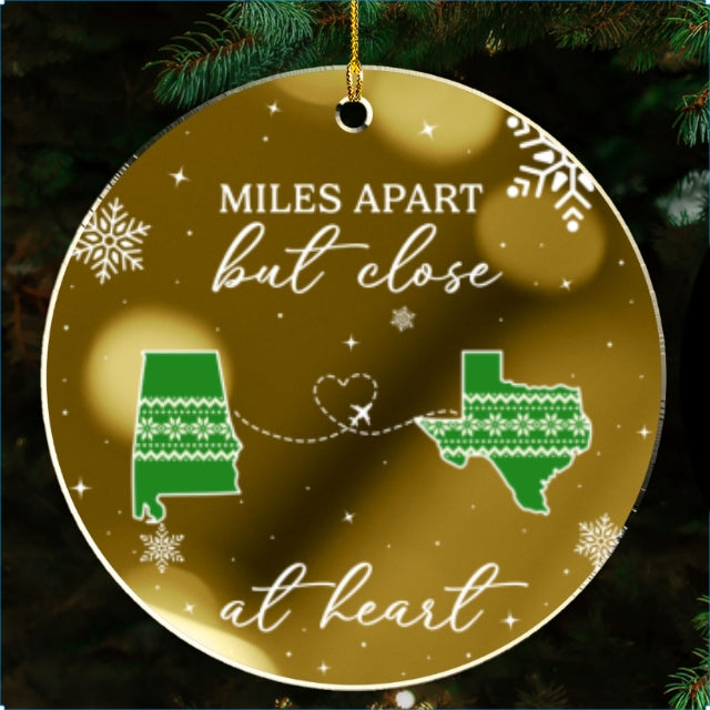 Home Is Where - Personalized Custom Mirrored Acrylic Ornament