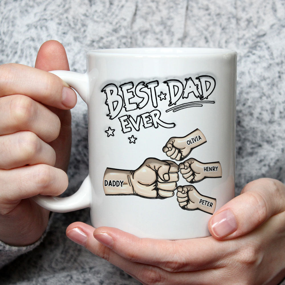 Best Dad - Personalized Custom 3D Inflated Effect Mug