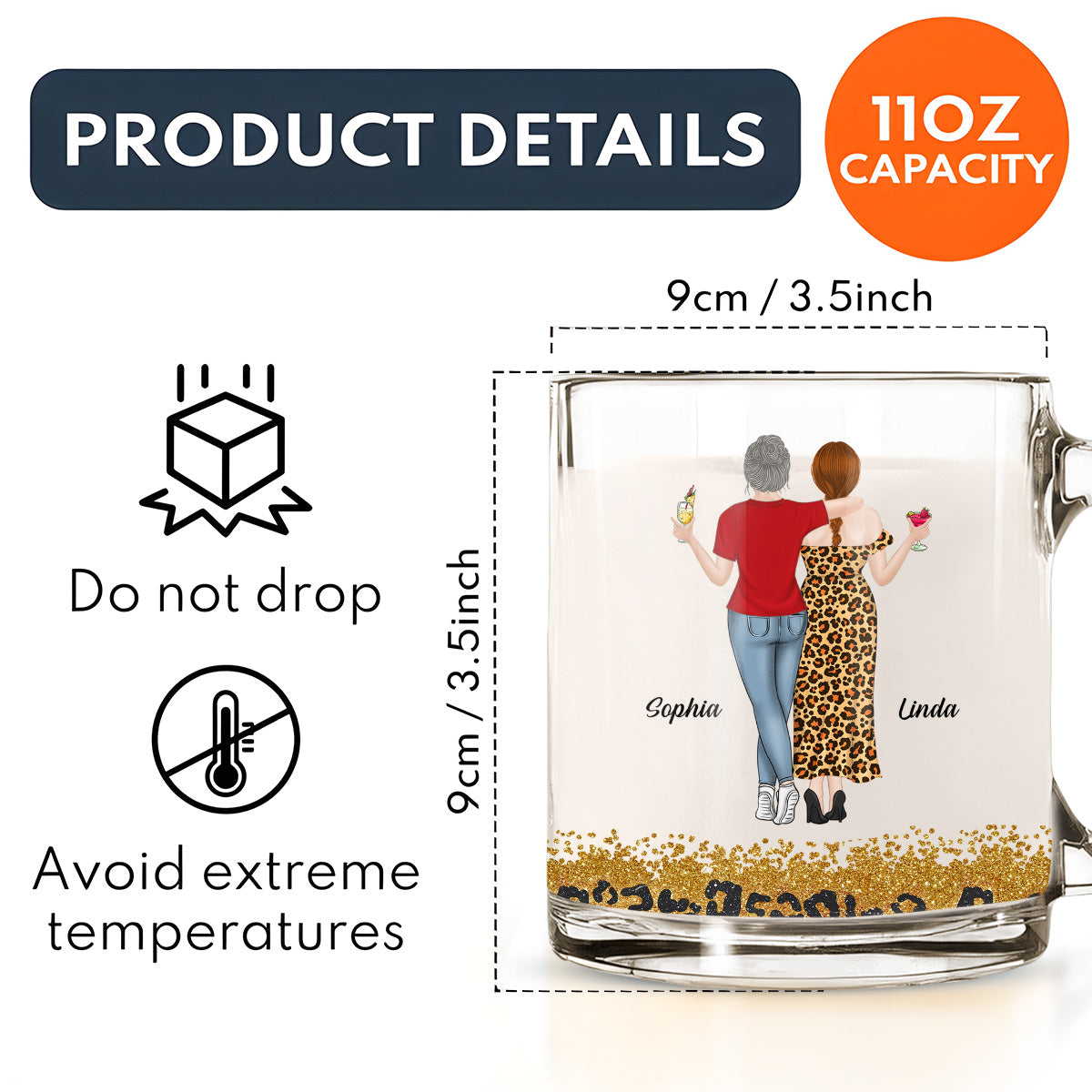 We Are Friends Until We Die - Personalized Custom Glass Mug