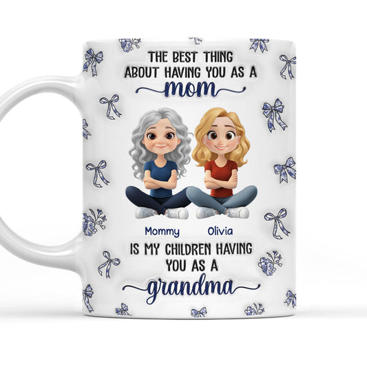 When My Child Have You As A Grandma - Personalized Custom 3D Inflated Effect Mug