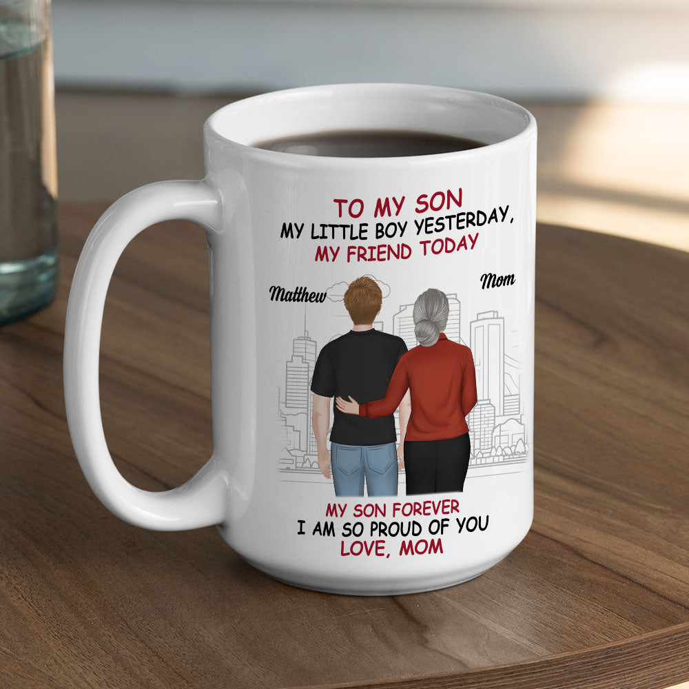Always My Son Forever Proud - Personalized Custom Coffee Mug