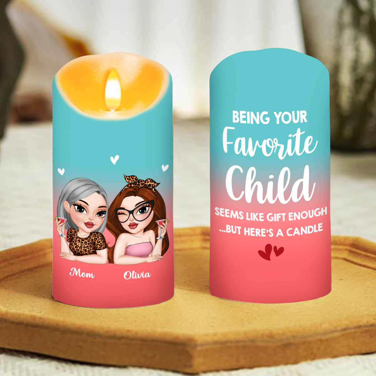 Seems Like Gift Enough - Personalized Custom LED Candle