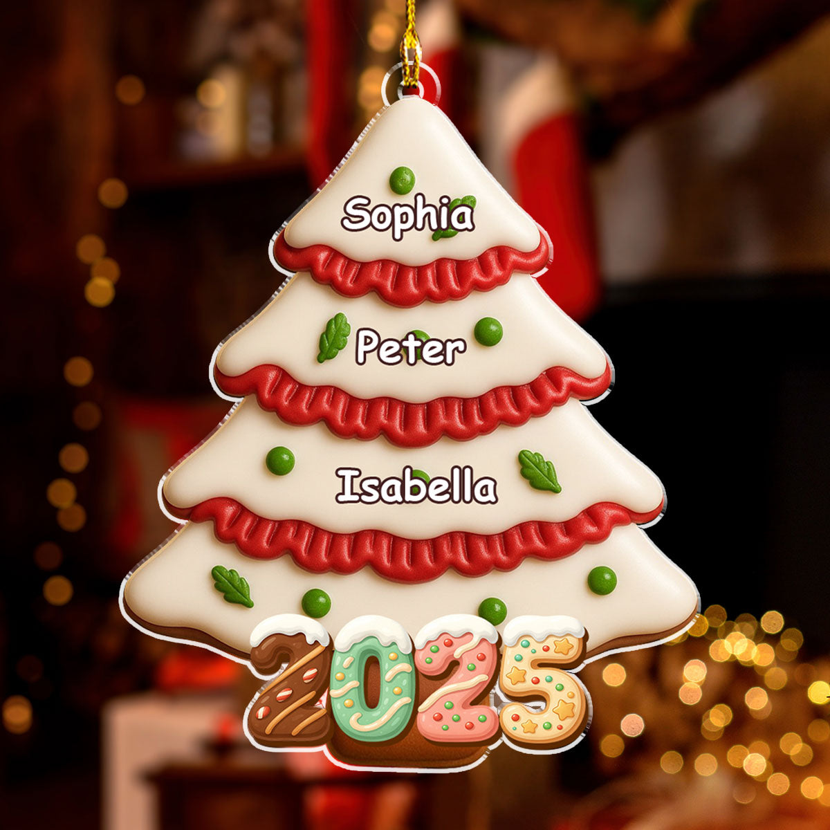 Christmas Cake Is Comming - Personalized Custom Acrylic Ornament