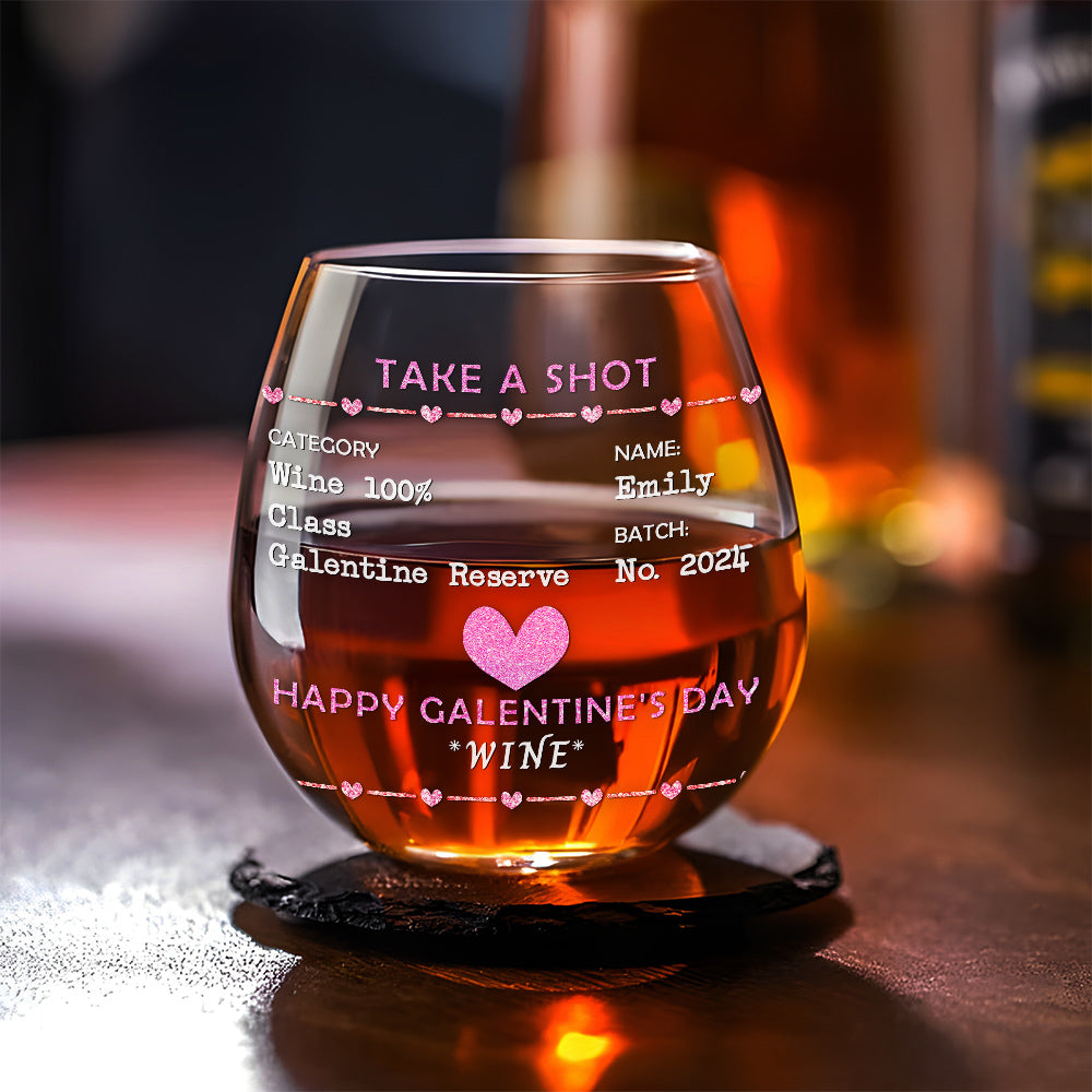 Galentine Shot - Personalized Custom Wine Glass