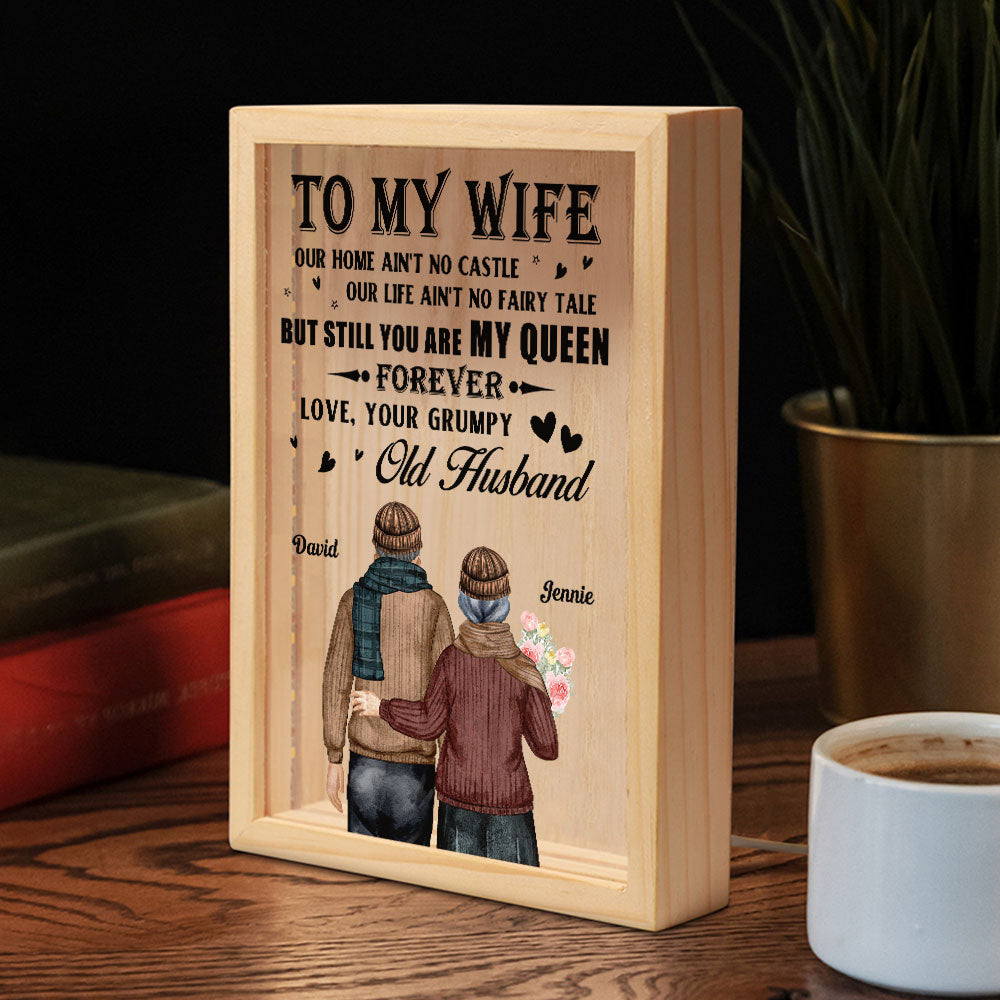 My Queen Forever - Personalized Custom Frame Light Box