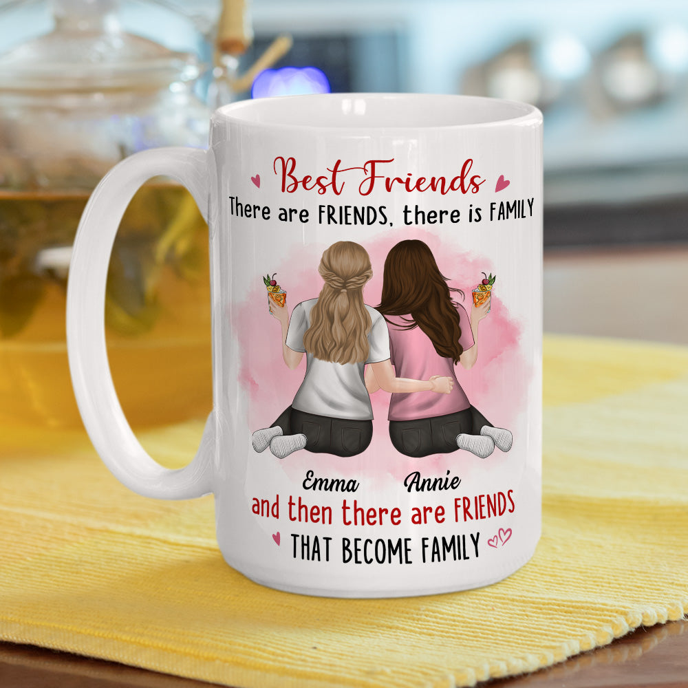 Friends That Become Family - Personalized Custom Coffee Mug
