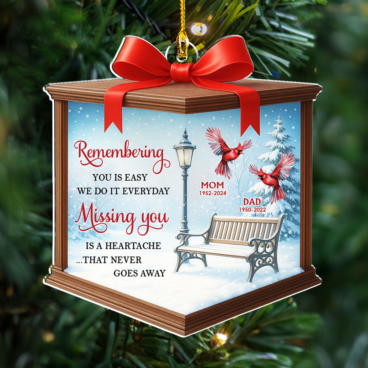 Remembering You - Personalized Custom Acrylic Ornament