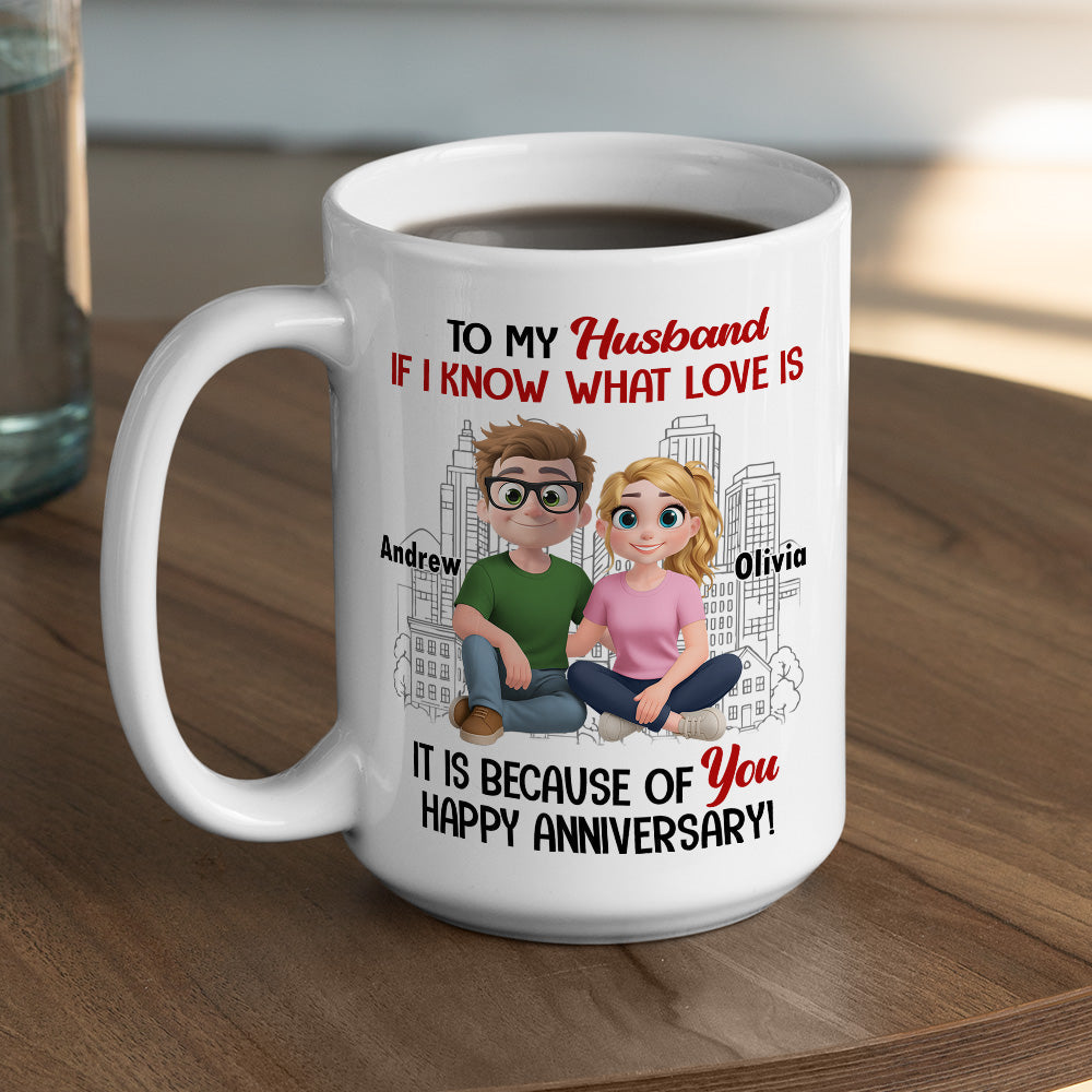 Love Means You And Me - Personalized Custom Coffee Mug