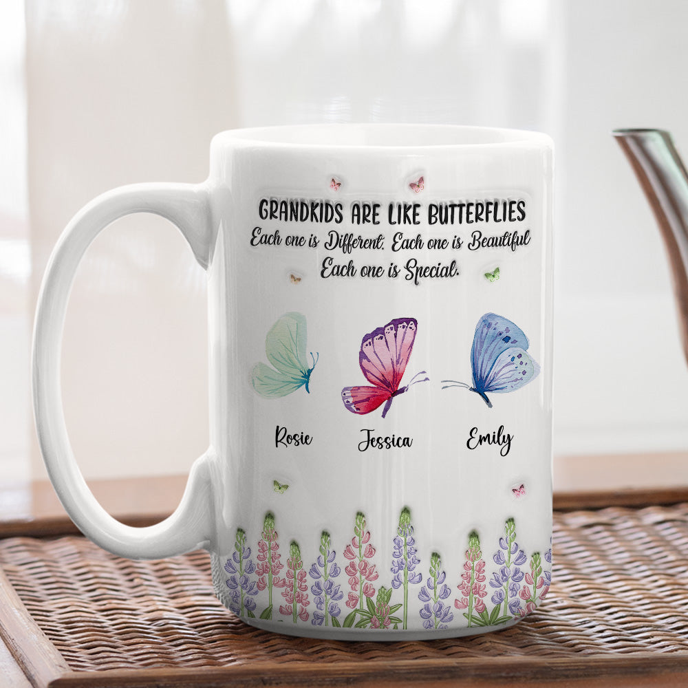 Grandchildren Make Life More Colorful - Personalized Custom 3D Inflated Effect Mug