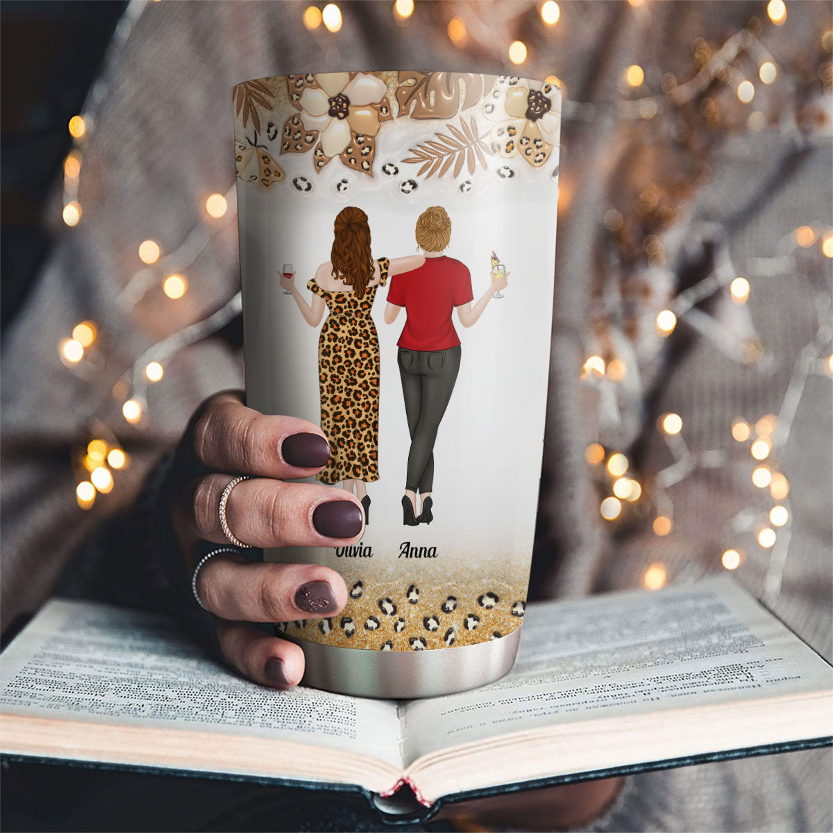 I Laugh Harder Because Of You - Personalized Custom 3D Inflated Effect Tumbler