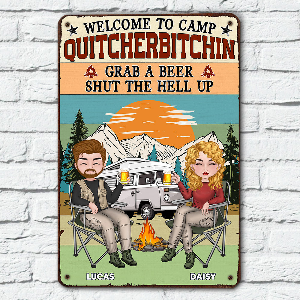 Grab A Beer - Personalized Custom Metal Sign