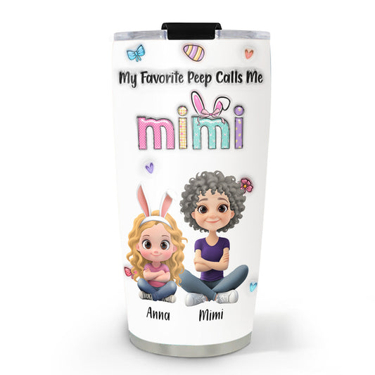 Treat All Grandkids With Kindness - Personalized Custom 3D Inflated Effect Tumbler