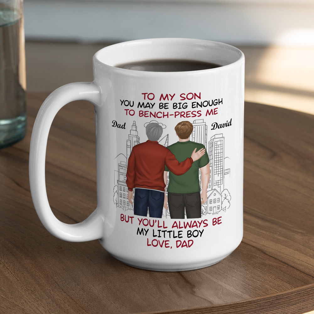 You Lift Me But I Raised You - Personalized Custom Coffee Mug