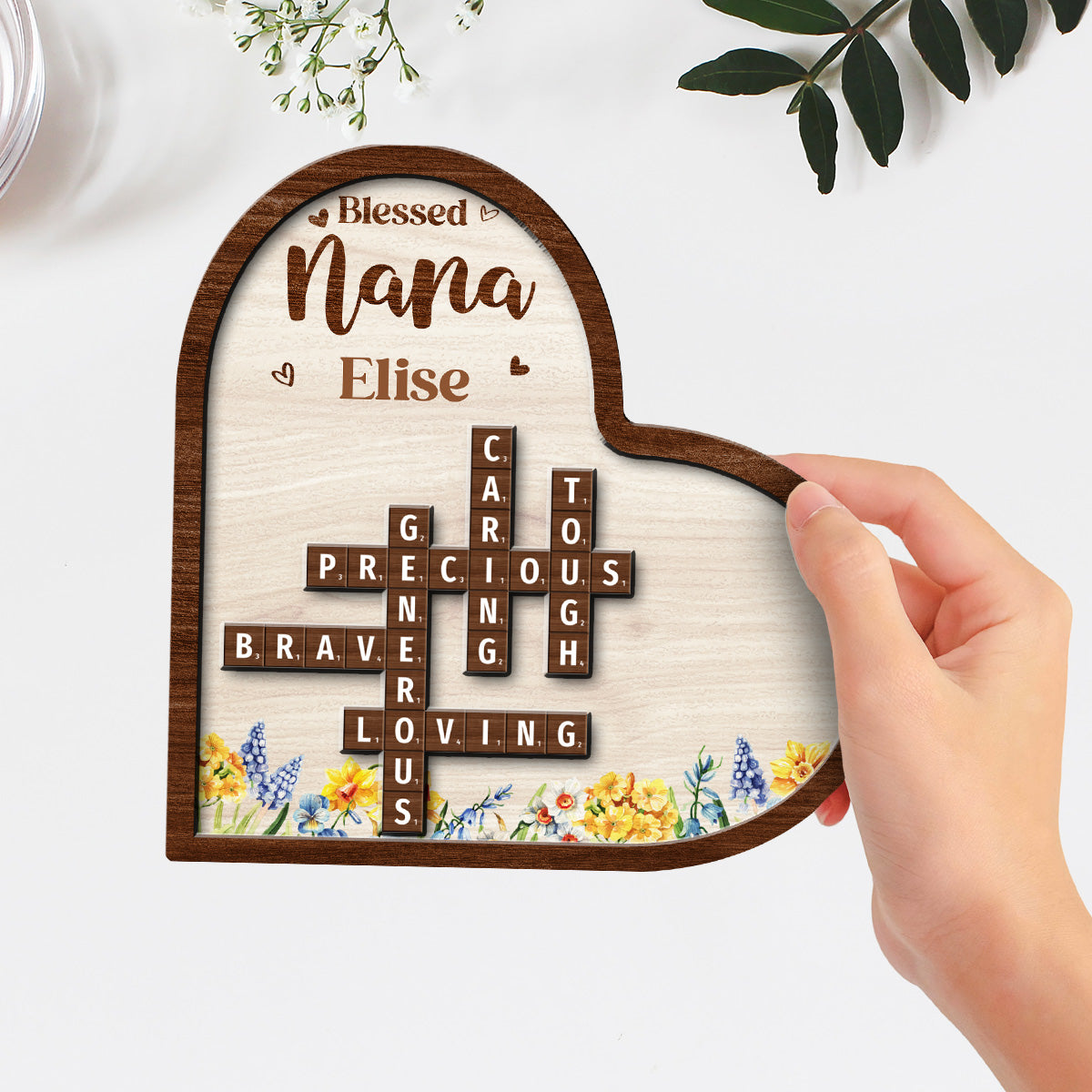 Blessed Mom Grandma - Personalized Custom Wooden Plaque