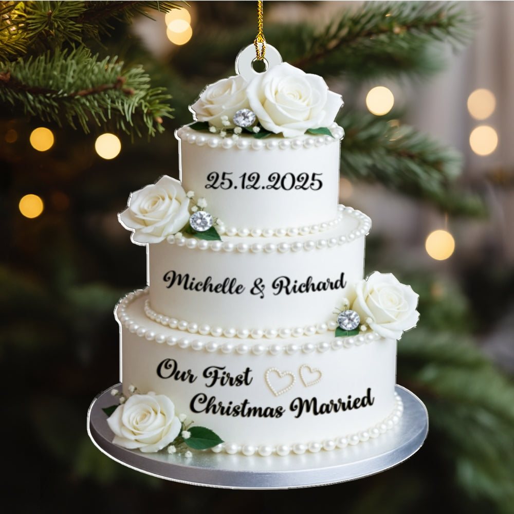 Mistletoe Moments 2025 - Personalized Custom Acrylic Ornament