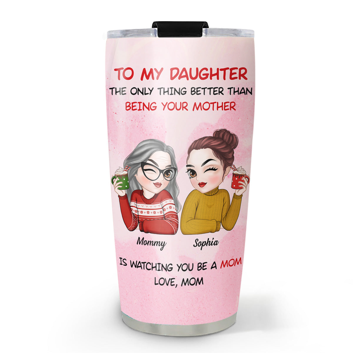 To My Daughter Merry Christmas  - Personalized Custom Tumbler