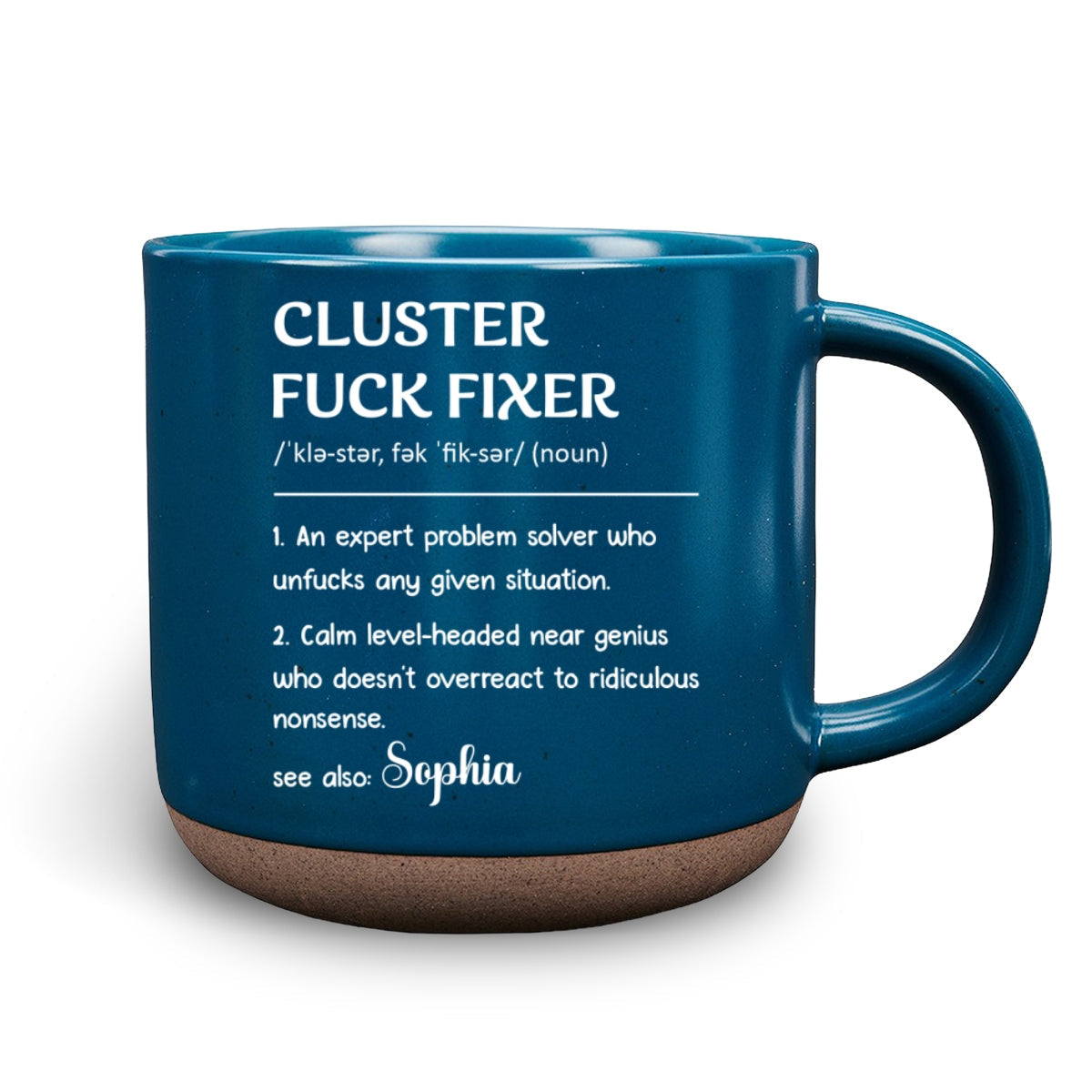 Cluster Fixer Problem Solver - Personalized Custom Pottery Mug