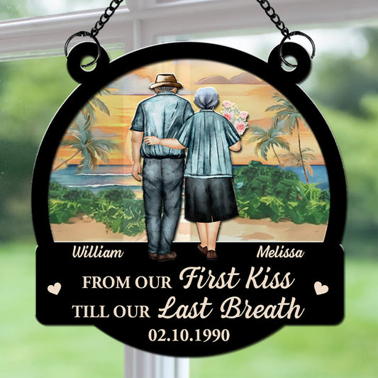 From Our First Kiss - Personalized Custom Suncatcher