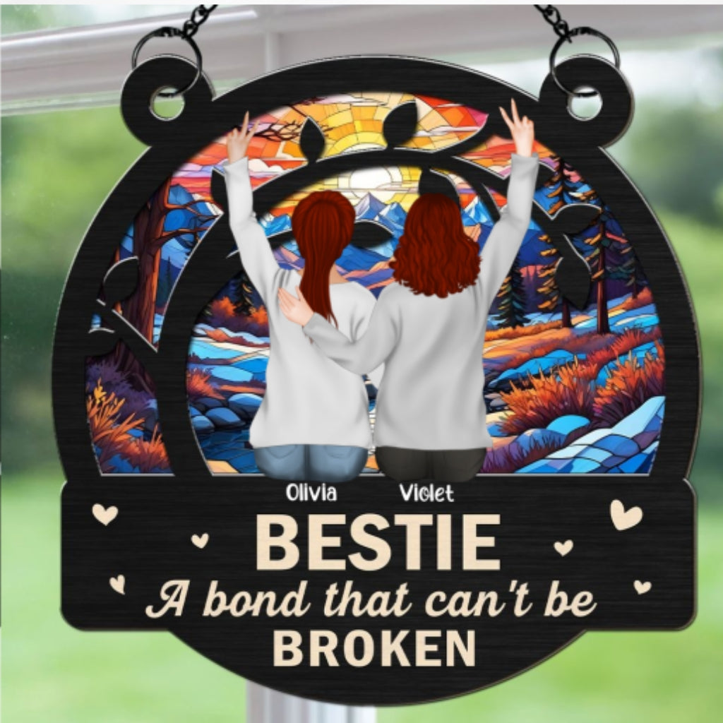 Bestie Love - Personalized Custom Suncatcher