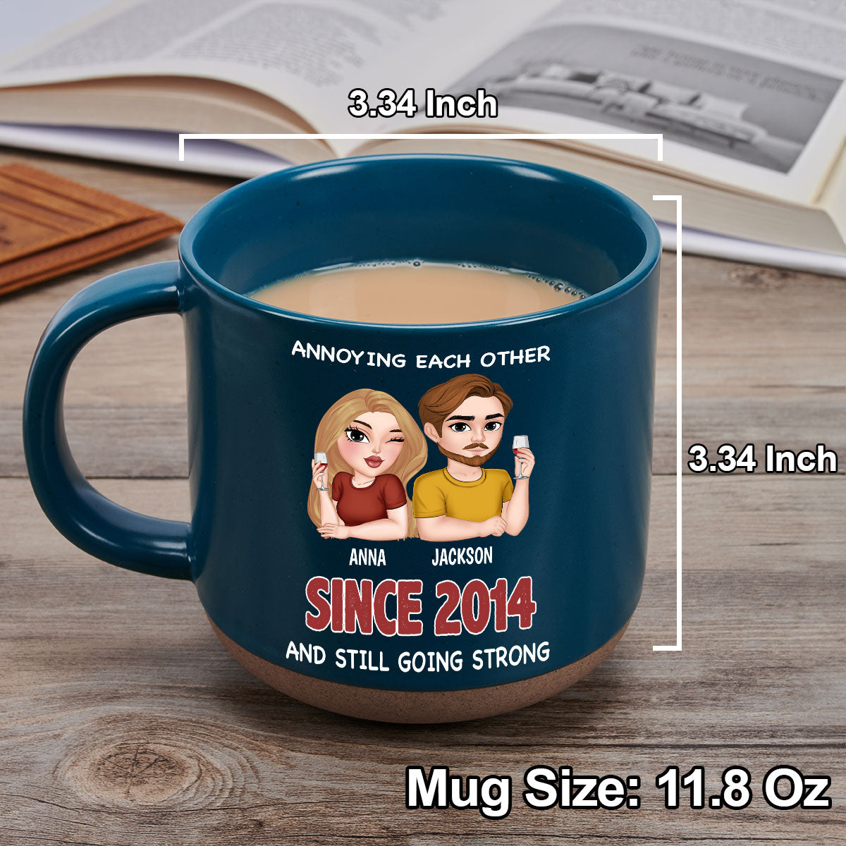 You Are My Heart - Personalized Custom Pottery Mug