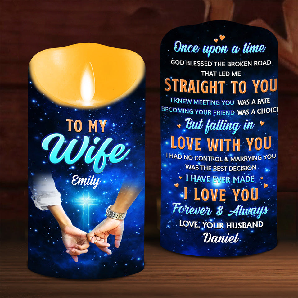 Once Upon A Time - Personalized Custom LED Candle