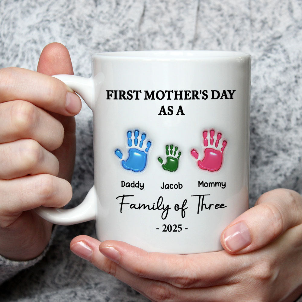 First Mother Day - Personalized Custom 3D Inflated Effect Mug
