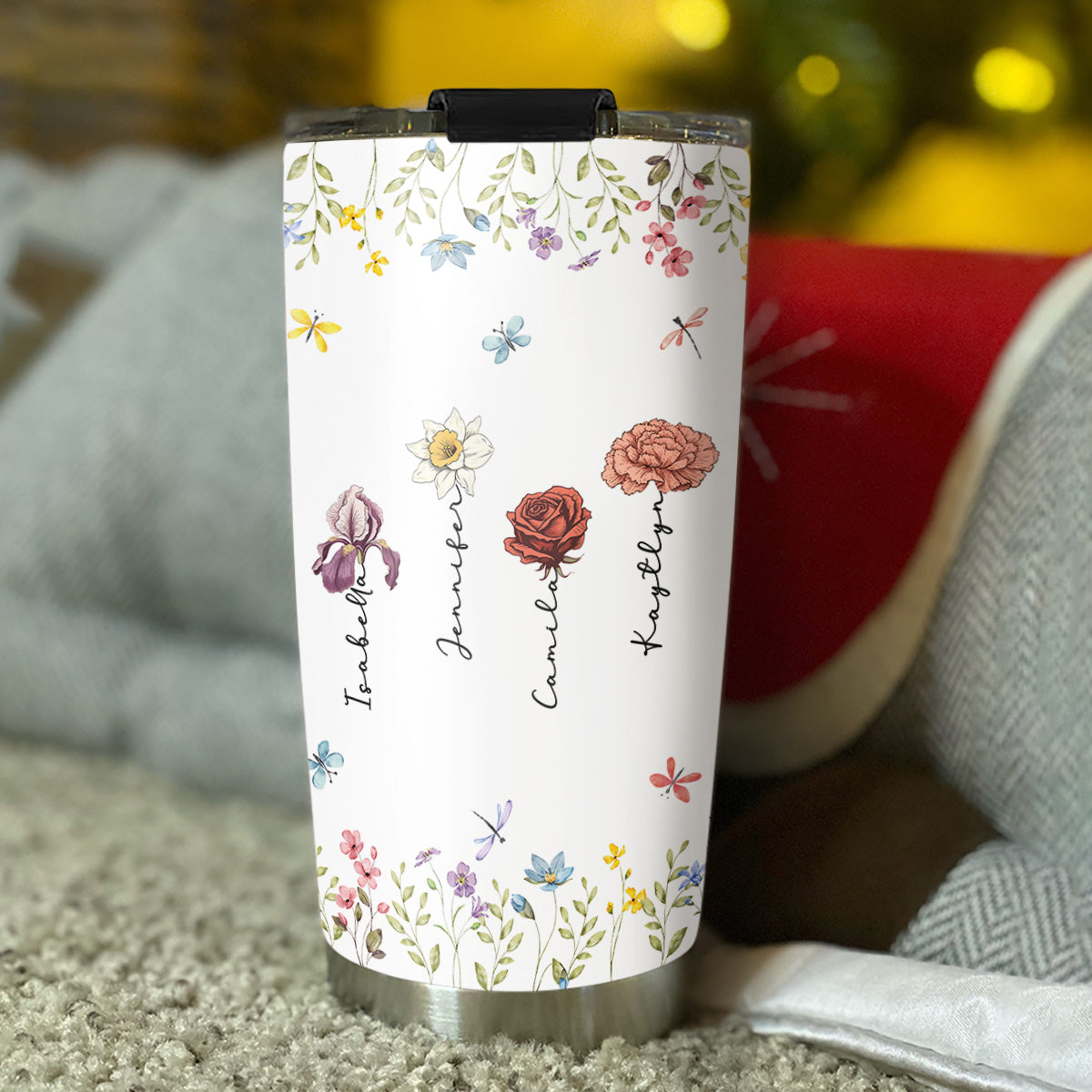 Friends Are The Flowers In The Garden Of Life - Personalized Custom Tumbler