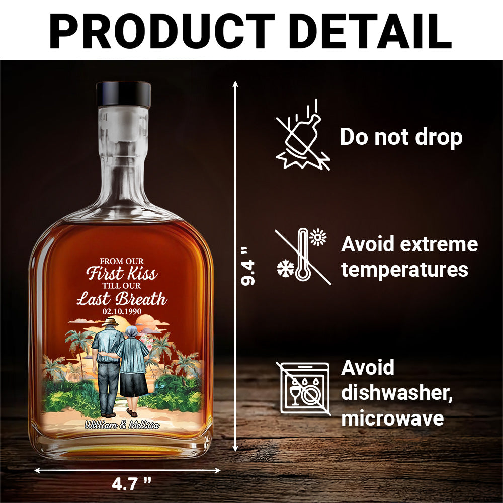 From Our First Kiss - Personalized Custom Spirits Decanter